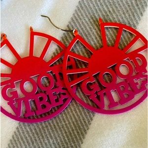 Betsy Johnson “Good Vibes” earrings!